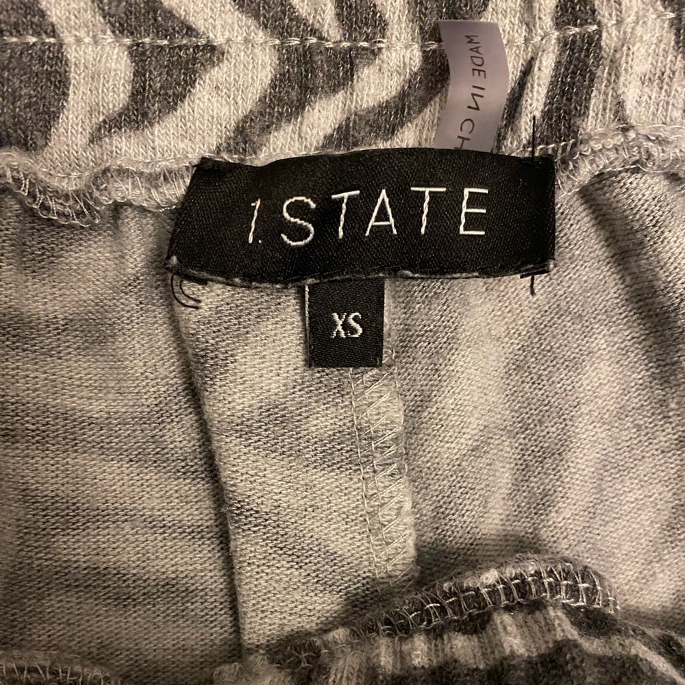 1.State Gray Zebra Print Xs Joggers - image 3